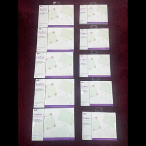 Lot 10 Crafters Companion Luxury Insert Pad Paper Foil 5x7 4x6 Gold Silver